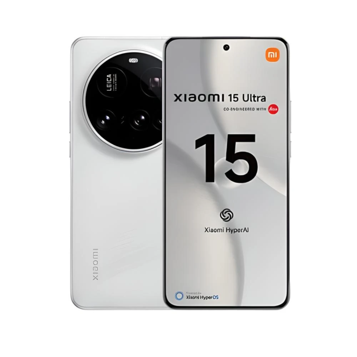 Xiaomi 15 Ultra 5G blanco con cámara Leica de 200MP y pantalla AMOLED.