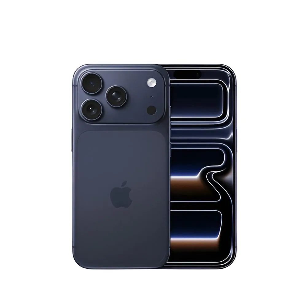 iPhone 17 Pro azul oscuro con chip A19 Pro y pantalla Super Retina XDR