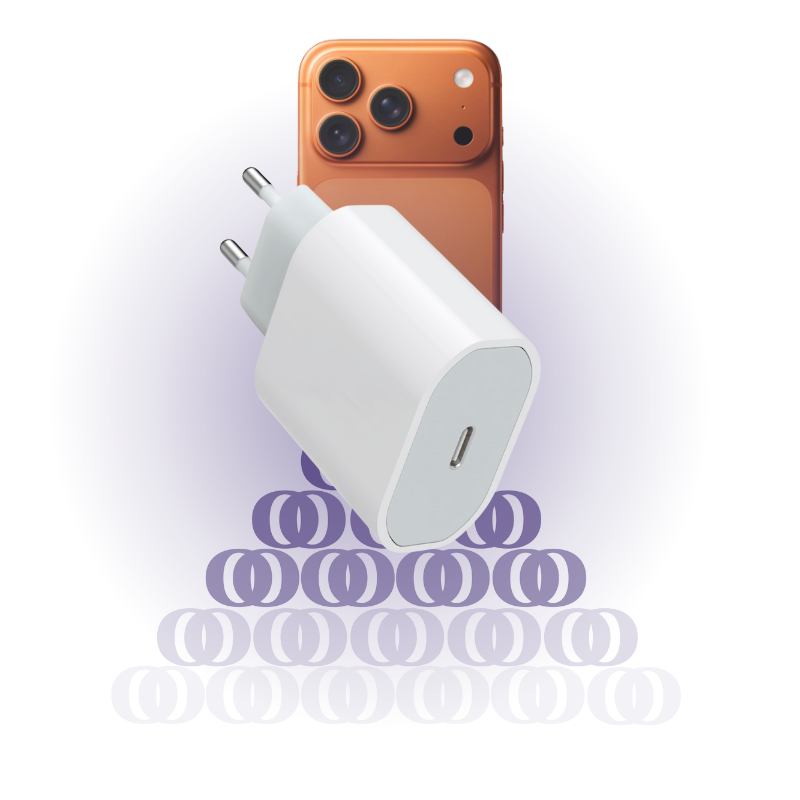 Cargador rápido 35W Tipo C – carga potente, segura y eficiente. Este adaptador de corriente de 35W está diseñado para cargar dos dispositivos al mismo tiempo, ofreciendo una carga rápida y estable para iPhone, iPad, MacBook, Samsung y otros equipos compatibles. Su diseño compacto, portátil y resistente lo convierte en el compañero ideal para el hogar, la oficina o los viajes. Protege tus dispositivos contra sobrecalentamiento, sobrecarga y cortocircuitos. Compra ahora tu cargador rápido 35W Tipo C y disfruta de carga inteligente y veloz en cualquier lugar