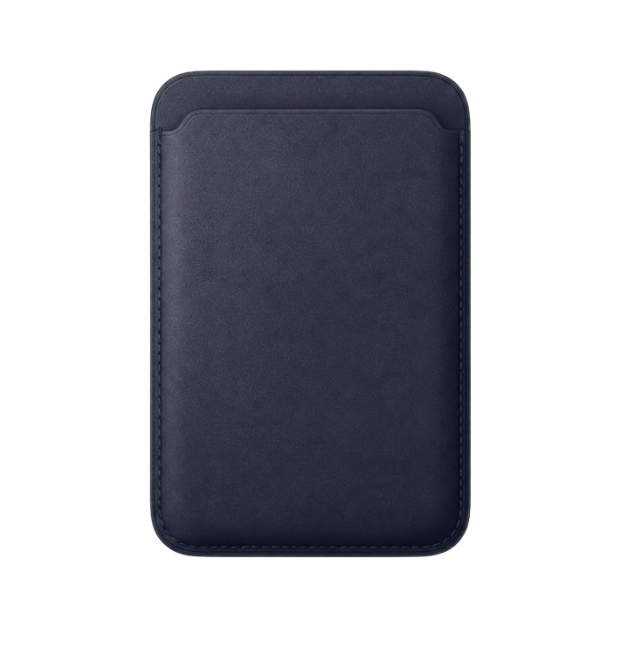 Cartera de trenzado fino compatible MagSafe Azul